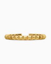 Pyramid Bangle Bracelet in 18K Yellow Gold, 6.5mm